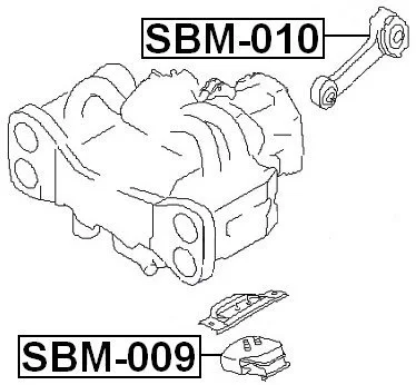 Poduszka silnika tył - SUBARU [ZPS-SB-003] 41040-FE000