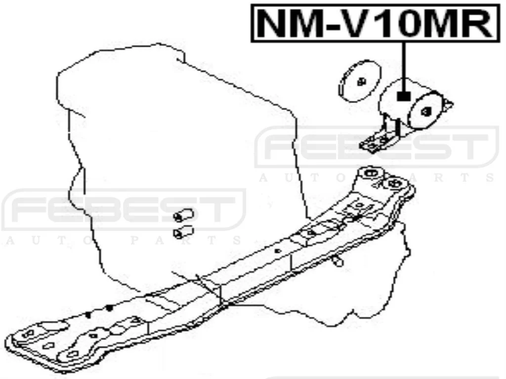 Poduszka silnika tylna - NISSAN [NM-V10MR](11320-BN301,11320-BU001)