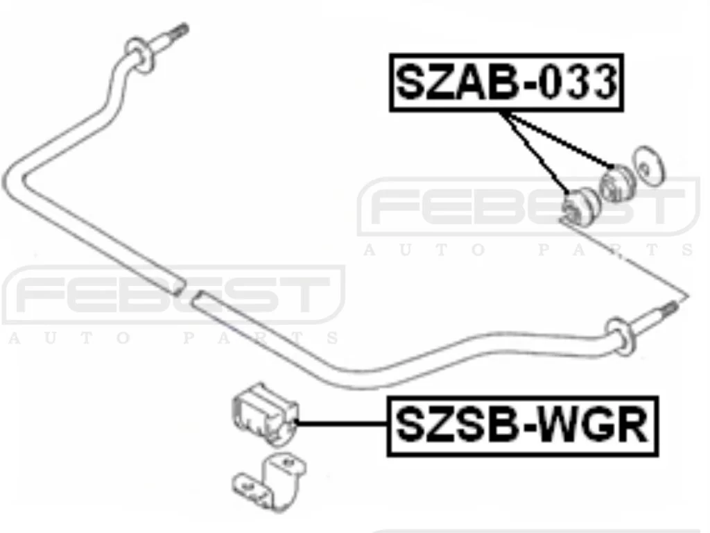 Poduszka stabilizatora przedniego - SUZUKI [SZSB-WGR] (42431-70B42)