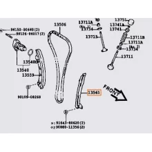  Prowadnica łańcucha rozrządu (II) TOYOTA - [E72007P2]-antywibracyjna