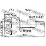 Przegub kpl. TOYOTA - [0110-035](43410-52030) (-ABS) 23x58x24