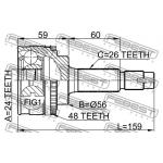 Przegub kpl. TOYOTA - [ 0110-056A48](43460-09331 43470-09541) (+ABS) 24x56x26 (48)