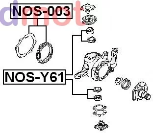 Przegub kpl. LEXUS TOYOTA - [0110-ACU35A48R](+ABS)[48]  23X56X26 TYLNY 42370-49125