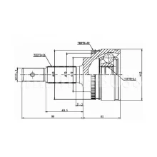  Przegub kpl. TOYOTA - [32-0256J](+ABS)