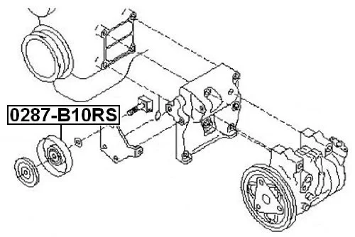 Rolka napinacza paska alternatora [0287-B10RS](11925-9F60A)