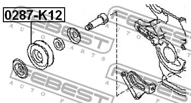 Rolka napinacza paska klimatyzacji [0287-K12](11927-0M304)