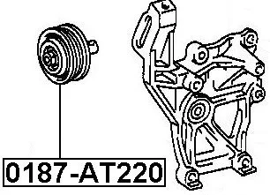 Rolka napinająca paska klimatyzacji TOYOTA  [0187-AT220] 88440-20160