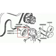  Rolka prowadząca paska alternatora - [22-06020G](MD374877)