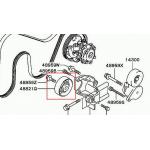 Rolka prowadząca paska alternatora - [22-06020G](MD374877)