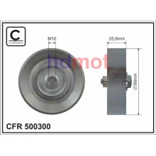  Rolka prowadząca paska klimatyzacji [500300] TOYOTA 88440-12250 , 8844012250 gładka