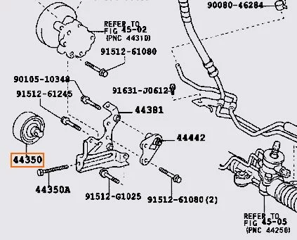 Rolka prowadząca paska wieloklinowego TOYOTA- [CFR 69-69](44350-12052) rolka plastikowa