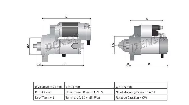 Rozrusznik TOYOTA-[DSN920] 28100-0D09028100-0D180