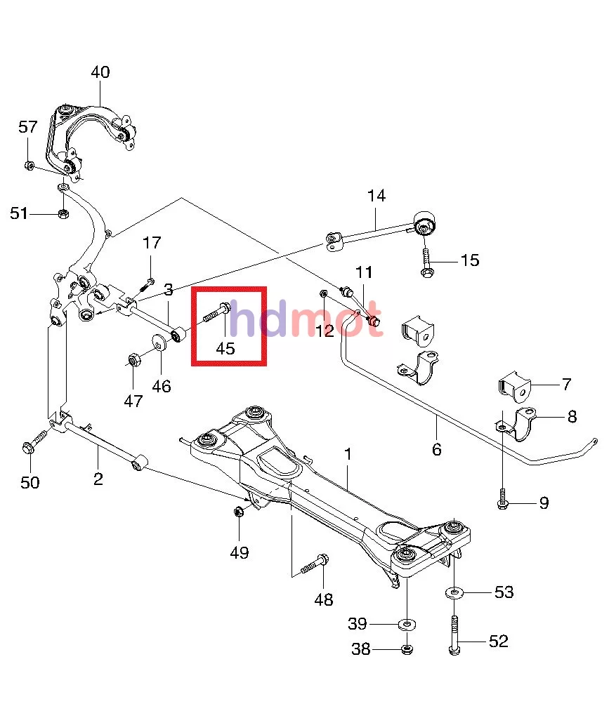 Śruba regulacyjna drążka CHEVROLET- 96328504