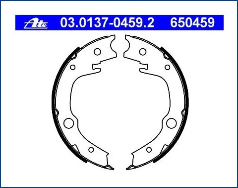 Szczęki hamulca ręcznego TOYOTA [03.0137-0459.2]