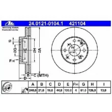  Tarcza hamulcowa HONDA - [24.0121-0104.1] (240mm)