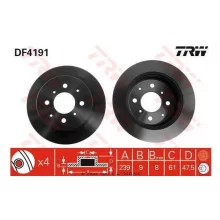  Tarcza hamulcowa HONDA - [DF4191]