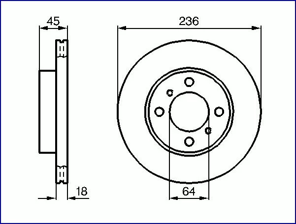 Tarcza hamulcowa MITSUBISHI - [28-06020S] MB699283 