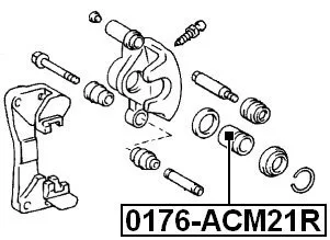 Tłoczek zacisku tył LEXUS TOYOTA - [0176-ACM21R] 47731-30120 , 4773130120