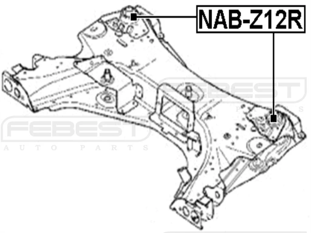 Tuleja belki silnika NISSAN - [ZTT-NS-059B ](54400EL000,#544003U800,544009U23A ,54400-BC10A,54400BC10A)