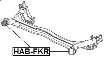 Tuleja belki tylnej HONDA - [HAB-FKR] 42100-SMG-E06