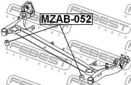 Tuleja belki tylnej MAZDA (DW) - [MZAB-052] DC20-28-460A , D201-28-460B