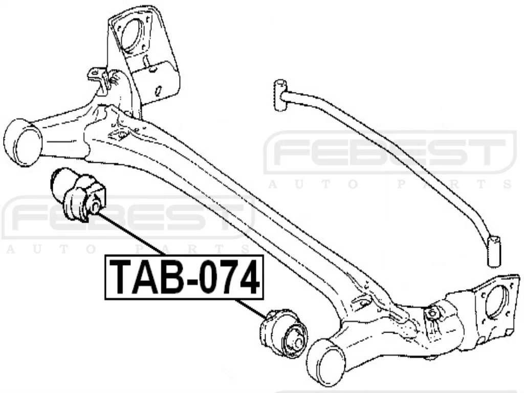 Tuleja belki tylnej TOYOTA - [ZTT-TY-013A] 48725­-02230 , 48725-02230 , 4872512580 , 48725-12580