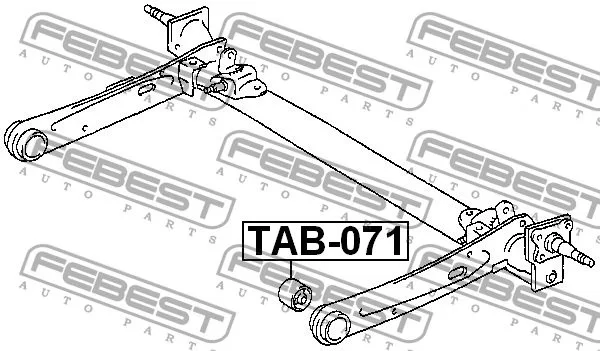 Tuleja belki tylnej TOYOTA - [TAB-071](#42110-46010)