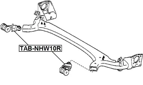 Tuleja belki tylnej TOYOTA - [TAB-NHW10R](48705­-47020)