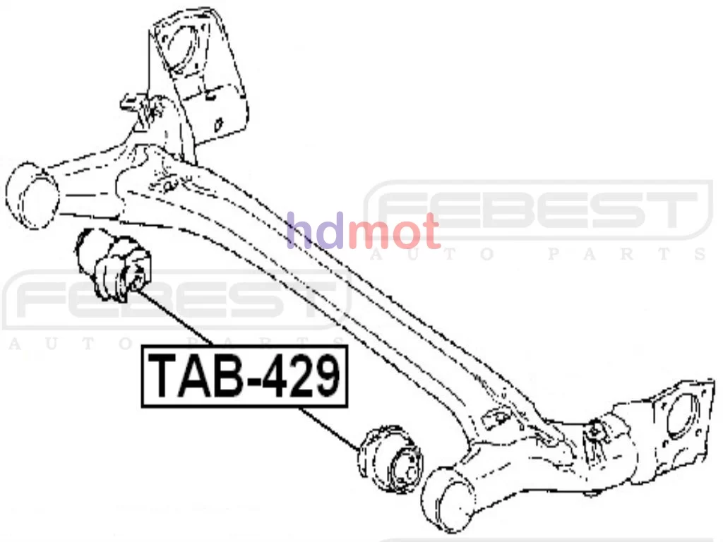 Tuleja belki tylnej TOYOTA - [TAB-429] 4872547010,48725-47010