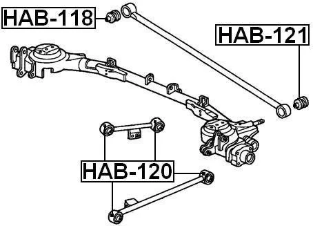 Tuleja drążka Panharda - HONDA [HAB-119] 52361-SF4-003,52361SF4003