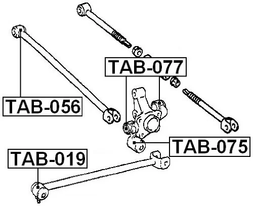 Tuleja drążka poprzecznego  TOYOTA - [ZTT-TY-031B](#48704­-05010,48710-05050)