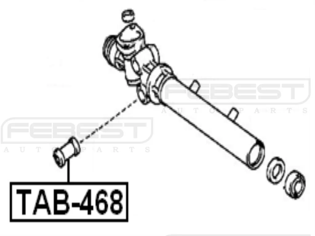 Tuleja mocowania przekładni kierowniczej LEXUS TOYOTA - [TAB-468] 45516-30020,45516-53010