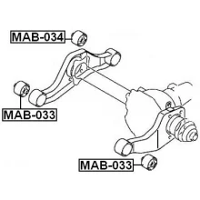  Tuleja ramy dyferencjału przód - MITSUBISHI [MAB-033] MR374574  przednia