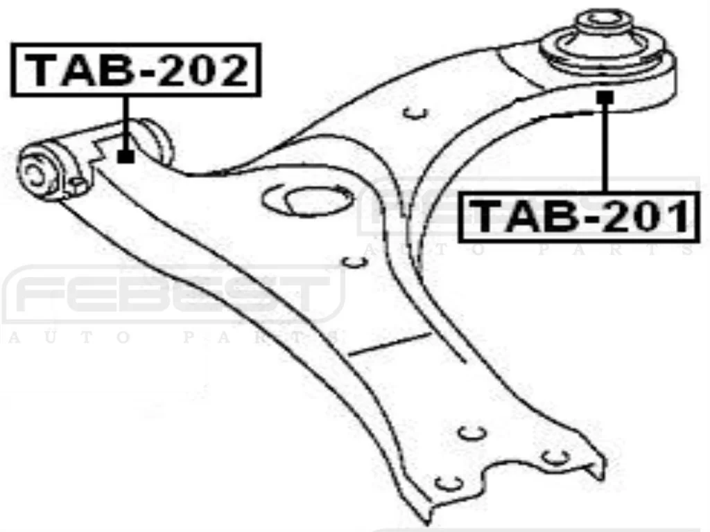 Tuleja wahacza przedniego TOYOTA  - [TAB-202](48069-12260,48068-12260) przód