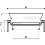 Uszczelniacz półosi tylnej dyferncjału  MITSUBISHI [95HAS-55801118C] MR350883 (55X80X11X18.5)