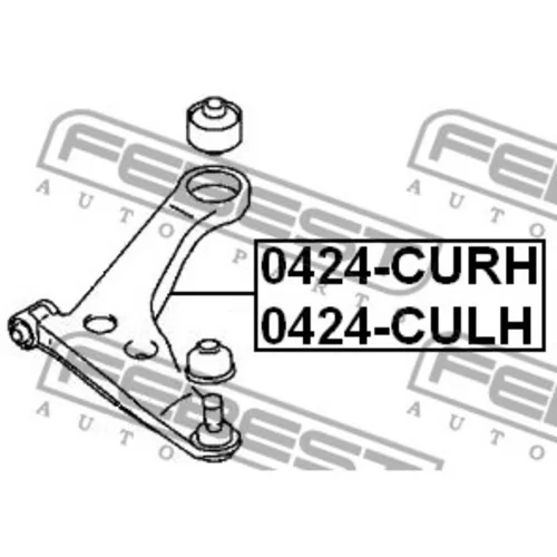 Wahacz przedni lewy - MITSUBISHI [0424-CULH] (MR961391)-> 2004.04