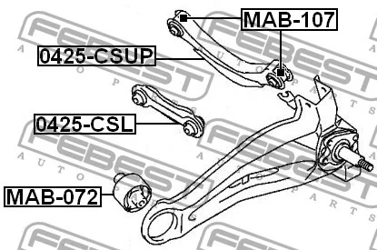 Wahacz tylny poprzeczny górny (prosty) - MITSUBISHI [0425-CSL] (MR403485)