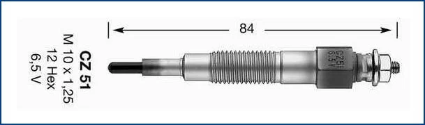 Świeca żarowa NGK - [3209] CZ51 (1,2,3)