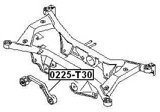 Wspornik mechanizmu różnicowego NISSAN - [0225-T30] 55419-8H501