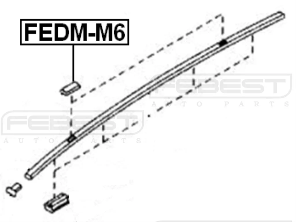 Zaślepka listwy dachu MAZDA [FEDM-M6] GJ6A-50-5A1,GJ6A505A1