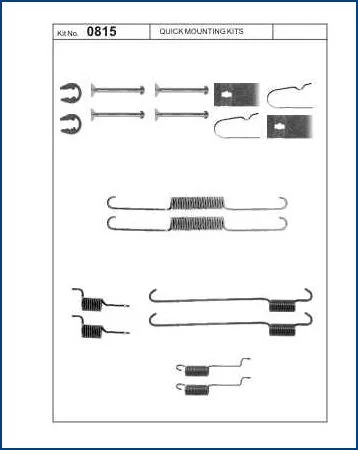 Zestaw instalacyjny szczęk hamulcowych SUZUKI  [QB105-0815] sys SUMITOMO