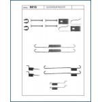 Zestaw instalacyjny szczęk hamulcowych SUZUKI  [QB105-0815] sys SUMITOMO