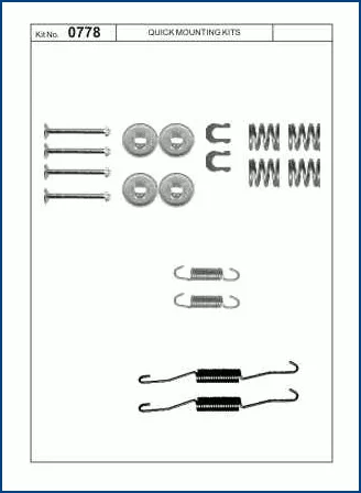 Zestaw instalacyjny szczęk hamulcowych TOYOTA -  [QB105-0778] sys. AKEBONO