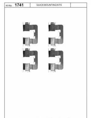 Zestaw montażowy klocków tył - [QB109-1741] sys .LUCAS