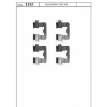  Zestaw montażowy klocków tył - [QB109-1741] sys .LUCAS