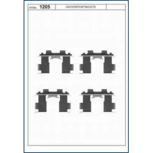  Zestaw montażowy klocków przód - [QB1205]-(ABS)