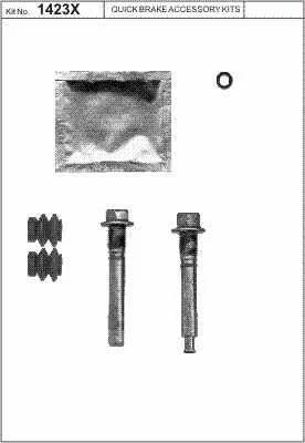 Zestaw naprawczy prowadnic zacisku tył [113-1423X]