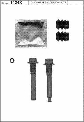 Zestaw naprawczy prowadnic zacisku przód [113-1424X]
