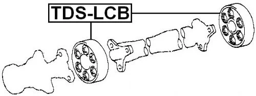 Łącznik elastyczny wału napędowego  - TOYOTA - [TDS-LCB] 04374-28010 , 0437428010